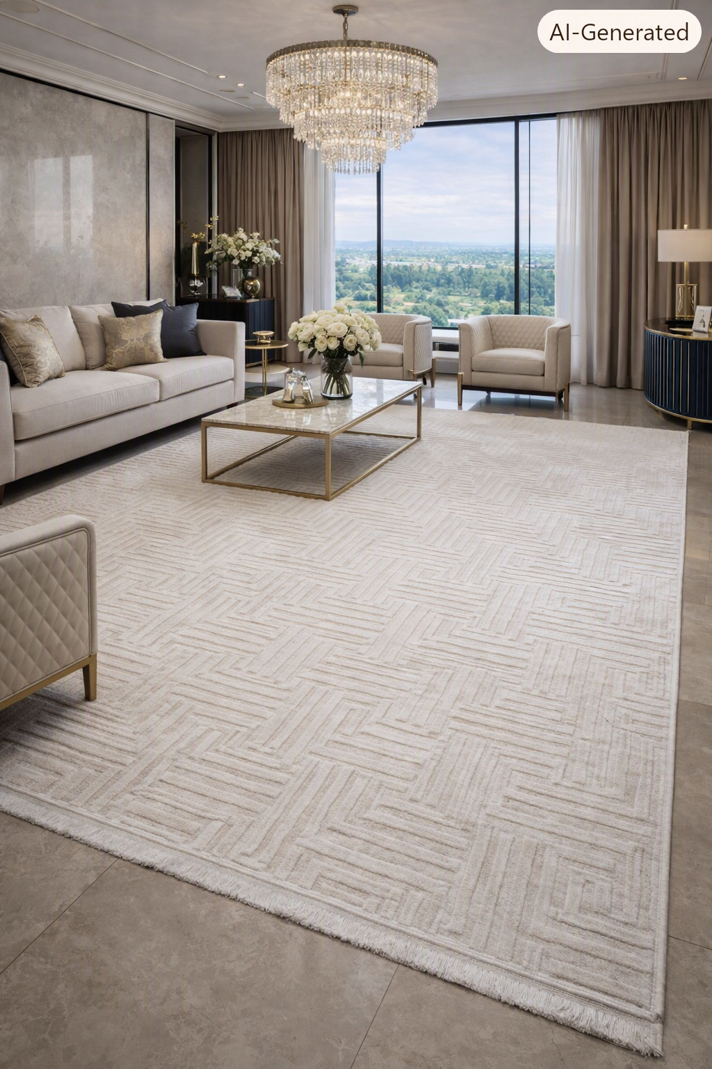 Copilot_20260728_164632 ACRYLIC NATURAL WOOL CARPET - Görsel 1