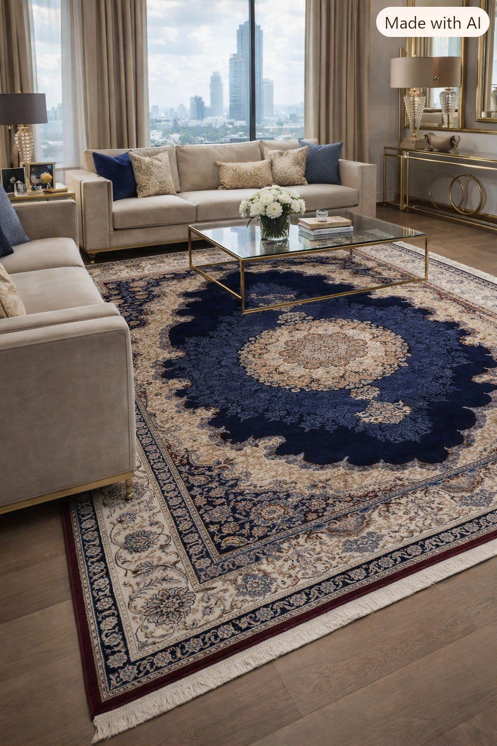 Copilot_20260807_175451 SILK WOVEN CARPET - Görsel 1